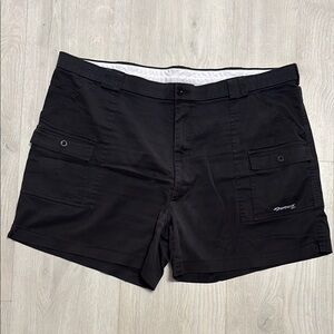 🔥BUNDLESALE Mens 46 Sportif Black Cargo Shorts with Utility Style